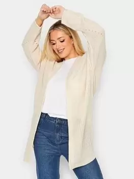 Image of Yours Basic Twist Cardigan - Natural, Size 14-16, Women