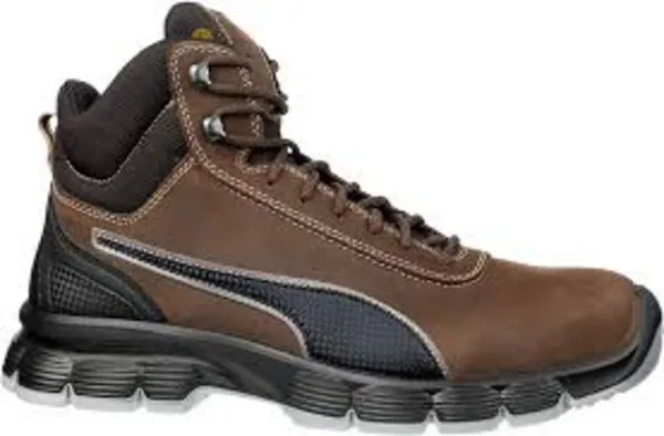 image of Puma Mens Safety Condor Mid Safety Boots 24849-41108-07 - Brown