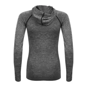 image of Tombo Ladies Seamless Hoodie (L/XL) (Blue Marl)