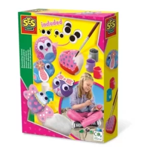 Image of SES CREATIVE Childrens Decorating Stones Kit, 5 to 12 Years, Multi-colour (14843)