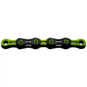 Image of KMC X10 DLC 10 Speed Chain 116 Link Black Green