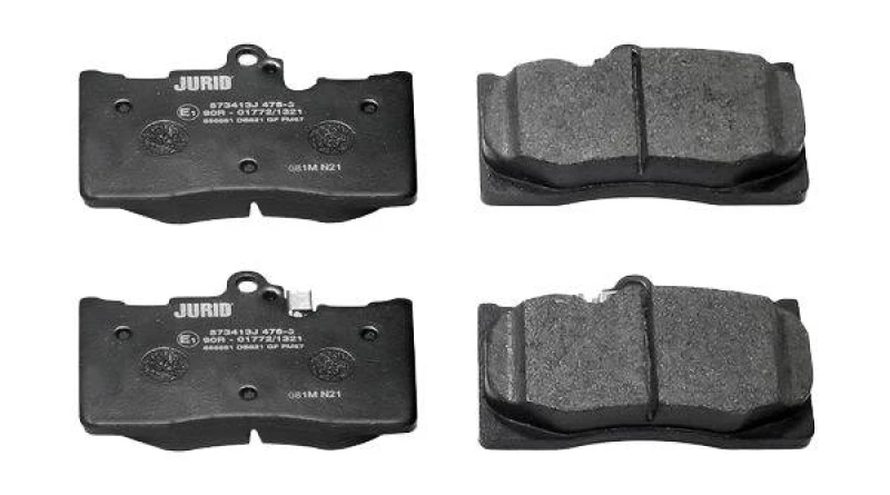 Image of JURID 573413J Brake pad set with acoustic wear warning, without accessories Brake Pad Set,disc brake (402)