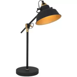 image of Sienna Nove Desk Task Lamp Black Matt, Gold