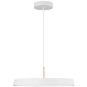 image of Hampton Integrated LED Pendant Ceiling Light Matt White Aluminium LED 41W 2693Lm 3000K - Merano