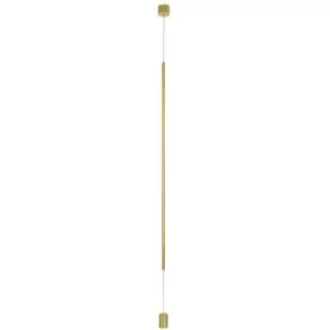 Image of Merano - Albuquerque Slim Pendant Ceiling Light Brass Gold Aluminium LED 20W 1400Lm 3000K