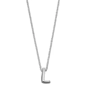 Image of Sterling Silver Alphabet Letter L Necklace