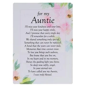 image of Graveside Memorial Cards - For My Auntie