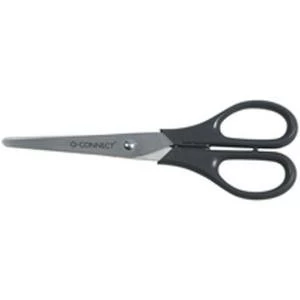 Image of Q-Connect Scissors 170mm Black Stainless Steel CB101228