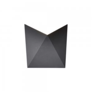 Image of Flush Wall Lamp, 8W LED, 3000K, 750lm, IP54, Anthracite