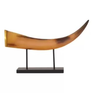 Image of Premier Housewares Boho Large Horn Ornament - Natural