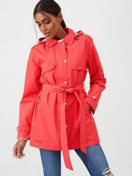 Image of Regatta Garbo Waterproof Trench Jacket - Red , Red, Size 12, Women