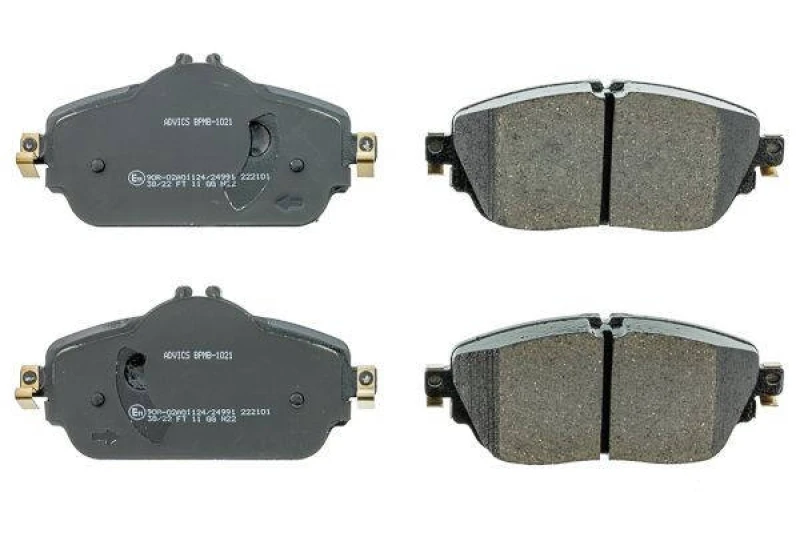 Image of AISIN BPMB-1021 Brake pad set Premium ADVICS by AISIN prepared for wear warning indicator Brake Pad Set,disc brake (402)