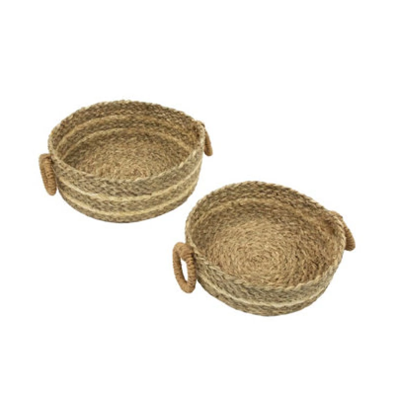 Image of Jvl Palma Natural Storage Baskets - Set Of 2