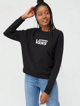 image of Vans Flying V Boxy Crew Sweatshirt - Black, Size L, Women