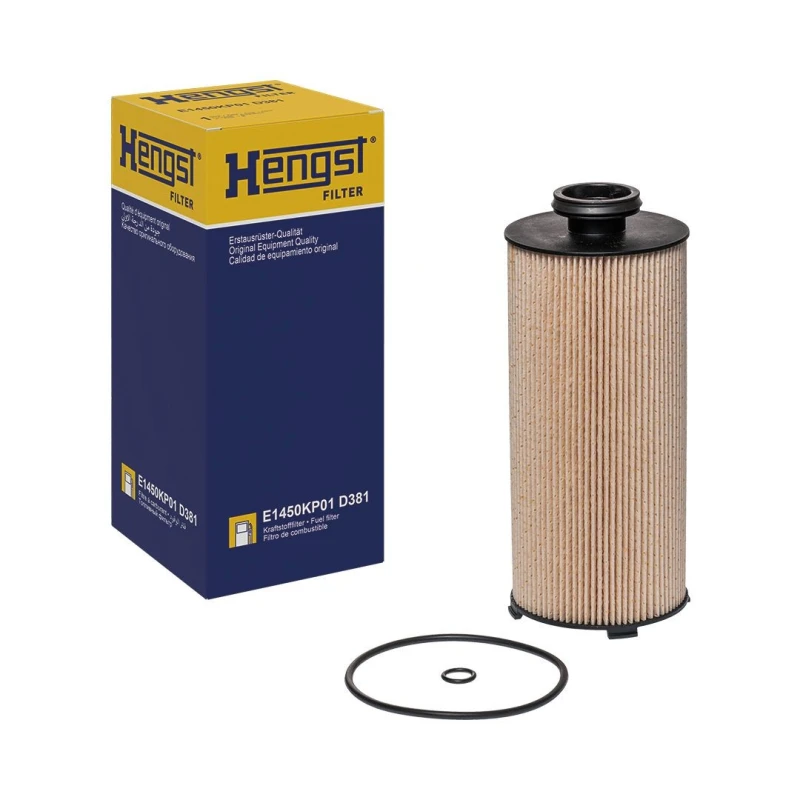 Image of HENGST FILTER E1450KP01 D381 Fuel Filter with gaskets/seals Fuel filter (9)