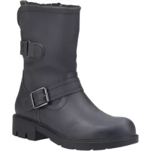 Image of Divaz Womens Whitney Fleece Fur Lined Zip Up Casual Boots UK Size 4 (EU 37)