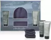 image of The Kind Edit Co. Skin Expert Beanie Gift Set 100ml Shower Gel + 100ml Body Lotion + Beanie Hat