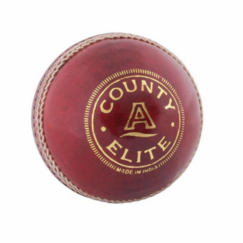 Image of Readers County Elite A Leather Cricket Ball Red