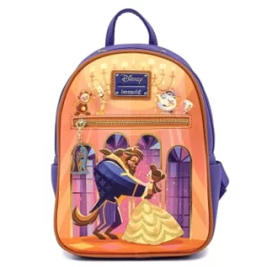 Image of Loungefly Disney Beauty and The Beast Ballroom Scene Mini Backpack