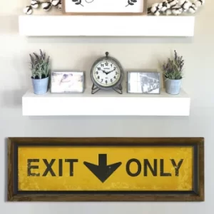 Image of KZM407 Brown Black Yellow Decorative Framed MDF Painting
