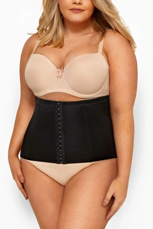 Image of Yours Womens Hook & Eye Belly Band in Black Size: 22-24 Black Female 22-24