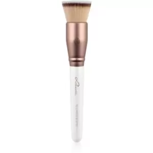 image of Luvia Cosmetics Prime Vegan Prime Buffer Tapered Foundation Brush Pearl White / Metallic Coffee Brown 1 pc