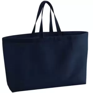 image of Canvas Oversized Tote Bag (One Size) (French Navy) - Westford Mill