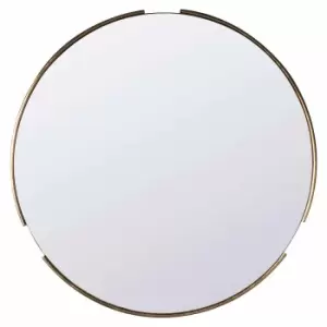 Image of Crossland Grove Hever Round Wall Mirror Gold - 800 x 15 x 800mm