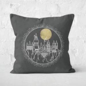 Image of Harry Potter Hogwart Square Cushion - 50x50cm - Soft Touch
