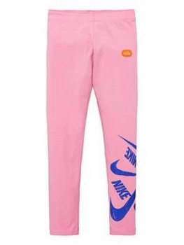 image of Nike Sportswear Older Girls Marker Leggings - Pink