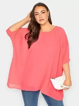 Image of Yours Cape Top - Orange, Size 16, Women