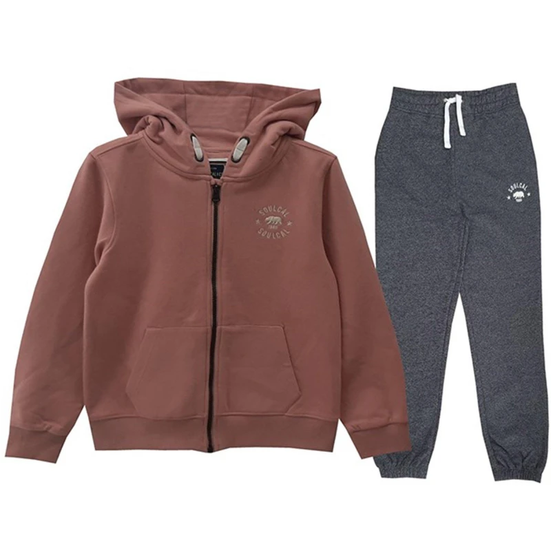 Image of SoulCal Tracksuit Unisex Juniors - Pink Pink 7 - 8 Years
