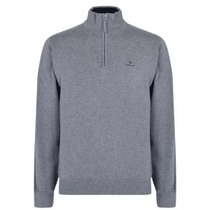Image of Gant Gant Classic Cotton half Zip - Grey 092