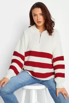 image of Tall Zip Neck Jumper