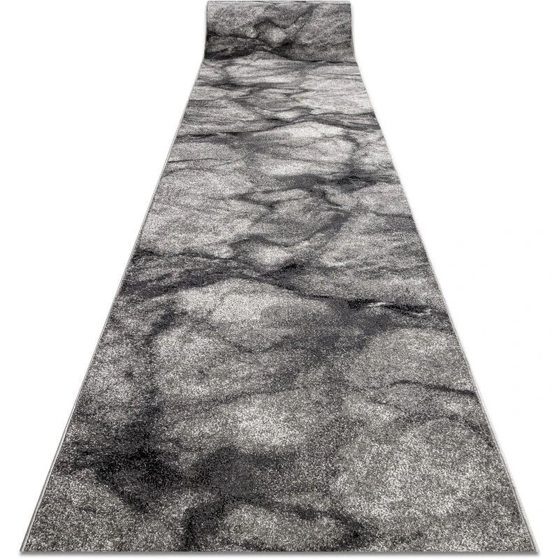 Image of RugsX Runner Silver Marble Marble Grey 80Cm 80X100 Cm
