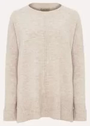 image of Phase Eight Neutral Everleigh Exposed Seam Jumper - XS - natural