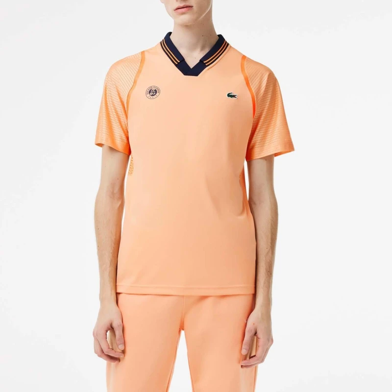 Image of Lacoste Sport x Daniil Polo Shirt - Orange Orange XS
