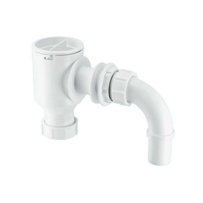 Image of McAlpine H28 1" Complete Screened Tank Overflow Connector White