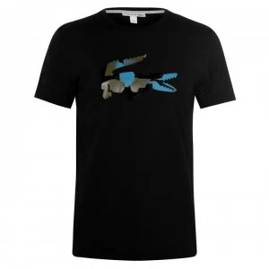 Image of Lacoste Logo Tee - Black