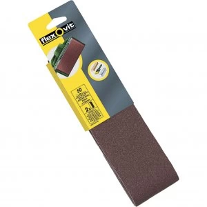 image of Flexovit Sanding Belts 75 x 533mm 120g Pack of 2