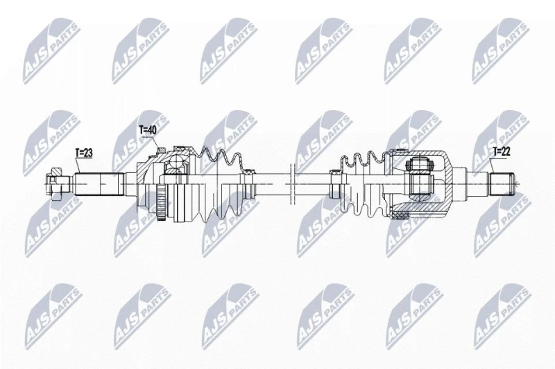 Image of NTY Drive shaft NTY NPW-DW-053