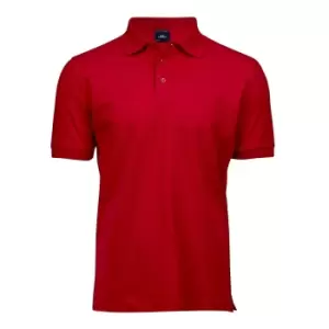 Image of Tee Jays Mens Luxury Stretch Short Sleeve Polo Shirt (M) (Red)