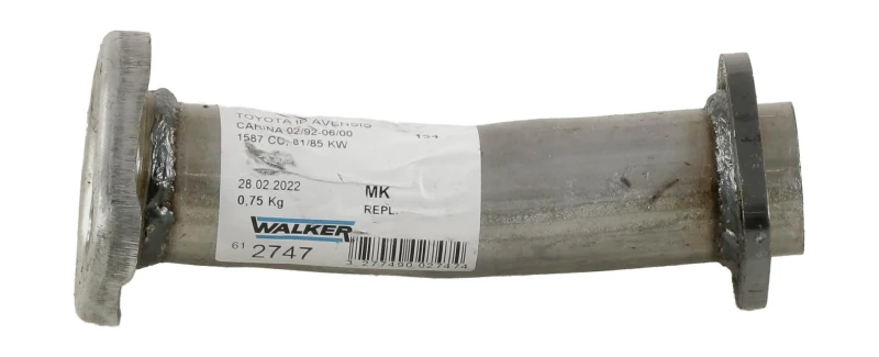 Image of Exhaust Pipe WALKER 02747