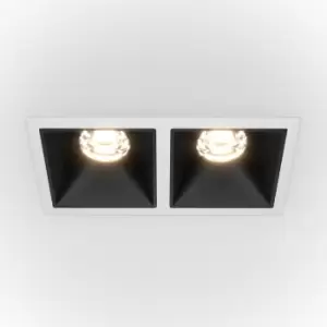 Image of Maytoni Alfa LED Twin Dimmable Recessed Downlight White, Black, 1000lm, 4000K
