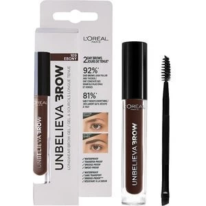Image of LOreal Paris Unbelieva'Brow Longwear Brow Gel Ebony