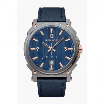 Image of Police Parksley Leather Strap Watch