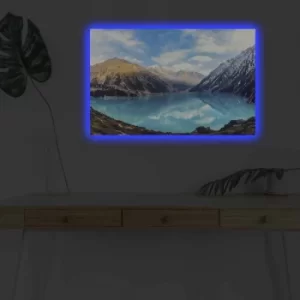 Image of 4570DHDACT-174 Multicolor Decorative LED Lighted Canvas Painting