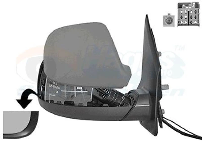 Image of VAN WEZEL Wing mirror VAN WEZEL 5791808