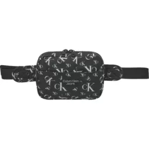 image of Calvin Klein Jeans Monogram Badge Waistbag - Black