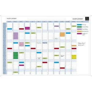 image of Exaplanner Yearly Magnetic Planner 90x59cm